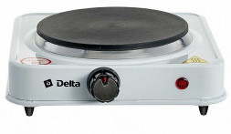 Плитка электрическая DELTA D-704 одноконфорочная диск белая (5)