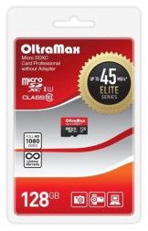 Карта памяти OLTRAMAX 128GB microSDXC Class 10 UHS-1 Elite [OM128GCSDXC10UHS-1-ElU1 w]