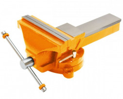 Тиски КАЛИБР ТПСН-200 Тиски слесарные поворотные (200 мм, наковальня)