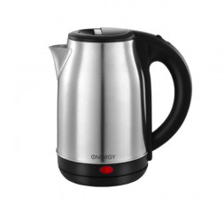 Чайник электрический ENERGY E-201 (1,8 л, диск) стальной, черный