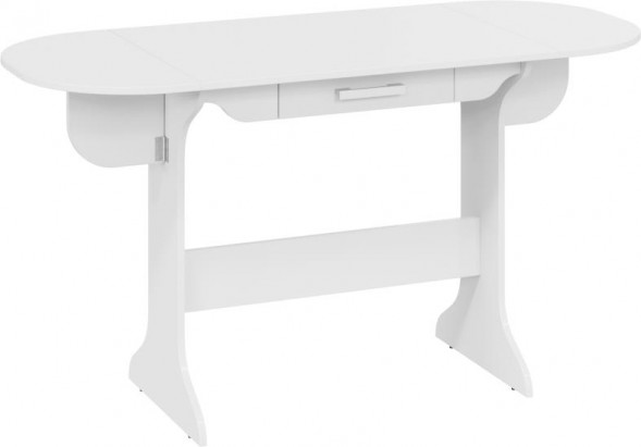 Обеденная группа BONMEBEL Стол обеденный Лион белый поры дерева