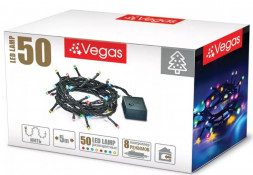 Электрогирлянды VEGAS 55058 Электрогирлянда Нить 50 разноцвет. LED ламп 5м