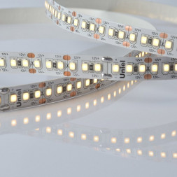 Светодиодная лента UNIEL ULS-M16-2835-180LED/m-10mm-IP20-DC12V-17W/m-5M-3000K PROFI катушка в герметичной упаковке