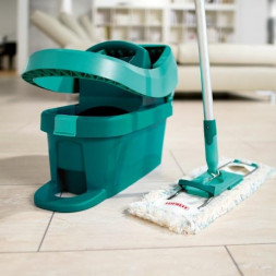 Набор для уборки LEIFHEIT 55096 Profi XL Набор ведро с прессом для отжима на роликах и швабра (микрофибр.)