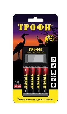 Аккумулятор ТРОФИ TR-803 AA LCD скоростное + 2 HR6 2500MAH