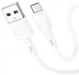 Кабель HOCO (6931474770899) X83 Victory MicroUSB (m) 1m - белый