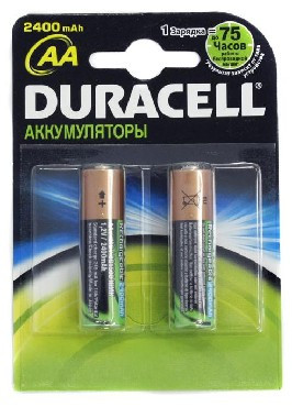 Аккумулятор DURACELL HR6-2BL 2400MAH предзаряженные (2)