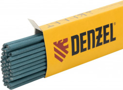 Электрод DENZEL Электроды DER-3, диам. 2,5 мм, 1 кг., рутиловое покрытие// DENZEL Электроды DER-3, диам. 2,5 мм, 1 кг., рутиловое покрытие//