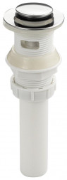 Донный клапан САНАКС 0608 Верхняя часть (донный клапан) сифона-автомата на раковину с маленькой крышкой нержавейка, пластик АБС