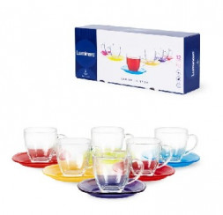 чайный набор LUMINARC РЕЙНБОУ чайный набор 220мл (N4217)