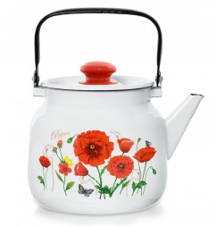 Чайник ЭСТЕТ Чайник ЭТ-72809 &quot;Красные маки&quot; 3.5 л *4