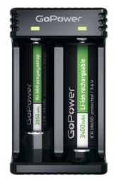 Зарядное устройство GOPOWER LiCharger 4 З/У для аккумуляторов 2 слота (00-00015360)