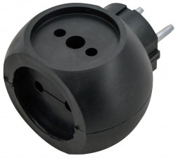 Тройник VOLSTEN (13919) Si 1/3С-Bl черный шар