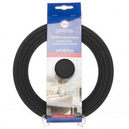 Крышка стеклян. с силикон/обод на 3 размера черная TIMA Крышка стеклян. с силикон/обод на 3 размера 18-20-22 черная 48182022BL