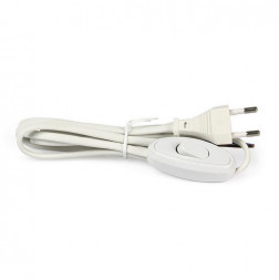 шнур SMARTBUY (SBE-06-P05-w) Шнур для бра с проходным выключателем 1,7 метра белый ШВВП 2х0,75