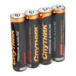 Элементы питания СПУТНИК LR03/4S/96 PREMIUM ALKALINE