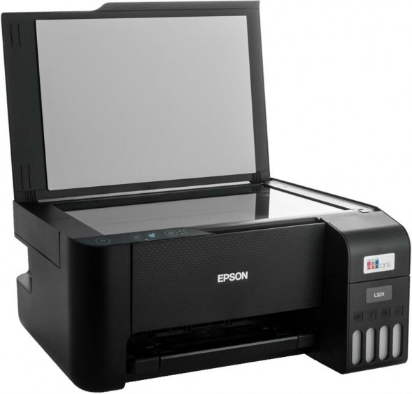 Принтер струйный EPSON МФУ струйный EcoTank L3211 (C11CJ68406) A4 черный
