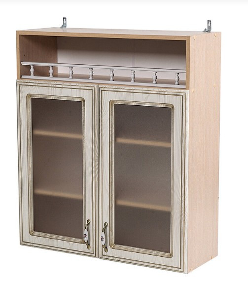 Кухонный модуль БИТЕЛ АНЖЕЛИКА ШКН 800ПВ (высота 920) фасад ясень/патина, каркас дуб молочный