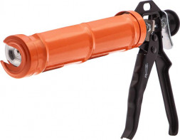 Пистолеты для пены и герметика SPARTA Пистолет для герметика, 310 мл, "полуоткрытый", круглый шток 8 мм, Heavy Duty 886325