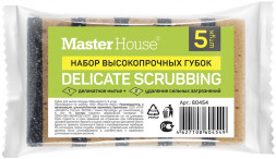 Губки для посуды MASTER HOUSE МОЙ НАДОЛГО 5 шт 60454