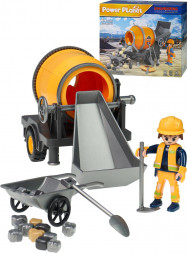 Игрушка NO NAME Игрушка. Бетономешалка, в наборе (1 работник, 22х7х18см)(арт. Y26934029)