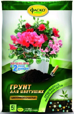 Торфяная продукция ФАСКО Грунт Цветочное счастье для цветущих 5л
