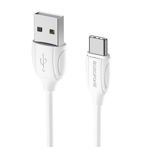 Кабель Type-C BOROFONE (6931474701800) BX19 USB-Type-C 2.4A 1M - белый
