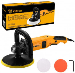 Шлифмашина полировальная сетевая DEKO DKP1400-180, 180мм, 1400 Вт 083-1049