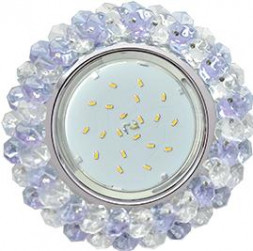 светильники ECOLA FP53RYECB GX53 H4 Прозрачный и Аметист/Хром