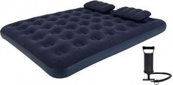 AVENLI Матрас надувной двухместный Queen-size с насосом и подушками 203*152*22 см 21470 (107371)