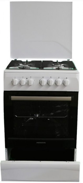 Газовая плита с электрической духовкой RENOVA SG6E-ICTDW