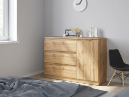 Комод НК-МЕБЕЛЬ STERN комод Т-7 (16 мм) 3-я-1д Дуб Вотан 72676285 (2 кор.)