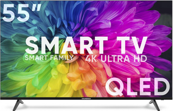 LED телевизор SOUNDMAX SM-QLED55T21SU UHD SMART