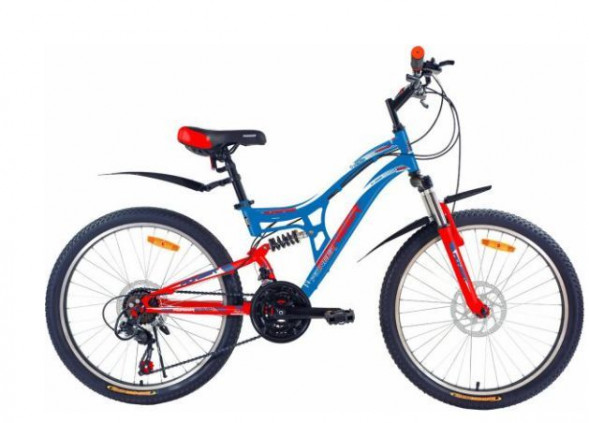 Велосипед PIONEER FORSAGE 24&quot;/14&quot; blue-red-white
