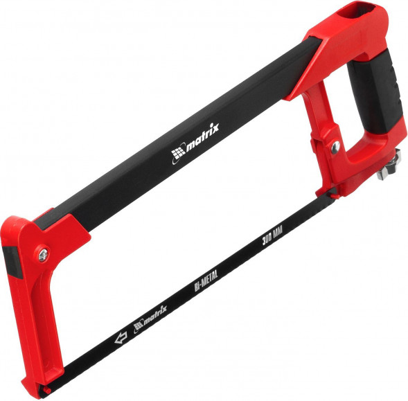 MATRIX Ножовка по металлу, 300 мм, биметаллическое полотно, обрезиненная рукоятка 77593
