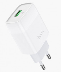 СЗУ HOCO (6931474732514) СЗУ HOCO C72Q Glorious single port charger (белый)