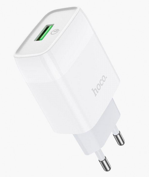 СЗУ HOCO (6931474732514) СЗУ HOCO C72Q Glorious single port charger (белый)