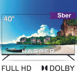 LED телевизор HARPER 40F685TS FHD SMART Салют