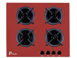 Варочная поверхность газовая ЛЫСЬВА GR0460G00 (ПГВ 43 К) красный