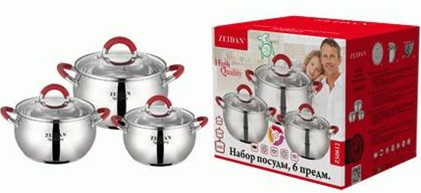 Посуда ZEIDAN Z-50612 набор посуды 6пр