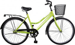 Велосипед TORRENT Olympia (рама сталь 18,5 , жен., дорожный, 1скорость, колеса 26 д., корзина) 4000018 Зеленый