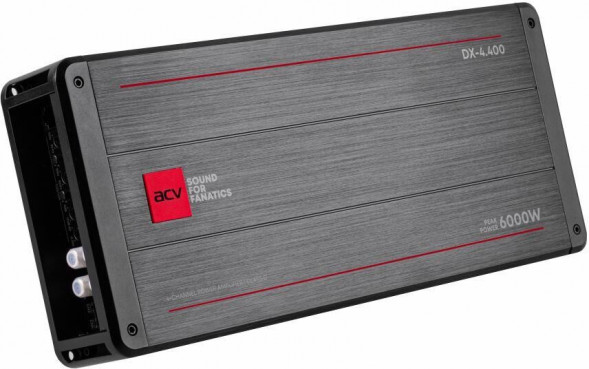 Автоусилитель ACV DX-4.400 V4 4*400Вт/4-3-2 канал/4-2 Ом/HPF/LPF/BP/BassBoost/High Input/D class ACV DX-4.400 V4 4*400Вт/4-3-2 канал/4-2 Ом/HPF/LPF/BP/BassBoost/High Input/D class