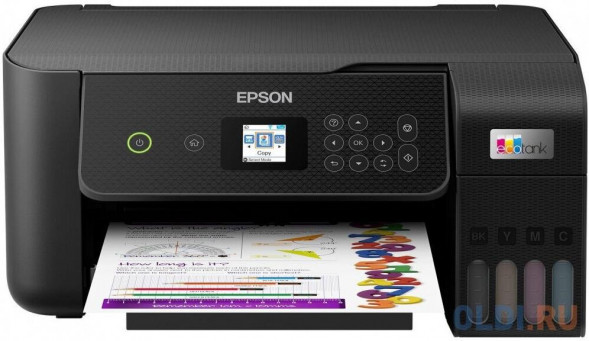 МФУ струйный EPSON МФУ струйный L3260 цветная печать, A4, с СНПЧ, цвет черный [c11cj66507/414/c11ck58507]