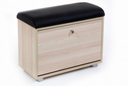 Обувница БИТЕЛ МС-1 Ясень/Черный С-118 (2 кор)