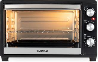 Мини-печь HYUNDAI MIO-HY074 30л. 1500Вт серебристый/черный
