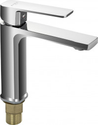 Смеситель для раковины FABIA 9734 Смеситель для раковины, квадратный корпус, цвет ХРОМ.