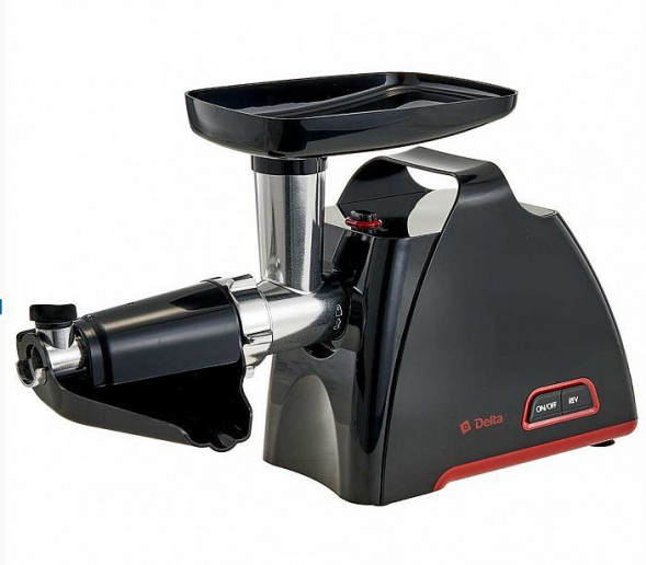 Мясорубка DELTA DL-6105M черный с красным