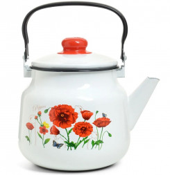 Чайник ЭСТЕТ Чайник ЭТ-75002 &quot;Красные маки&quot; 3.5л *4