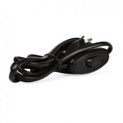 шнур SMARTBUY (SBE-06-P05-b) Шнур для бра с проходным выключателем 1,7 метра черный ШВВП 2х0,75