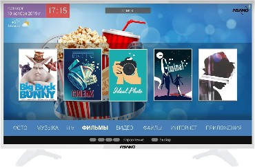 LED-телевизор ASANO 28LH7011T-SMART белый